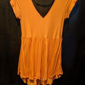 Orange maternity top